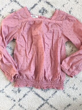 Old Navy Rose Swiss Dot Top